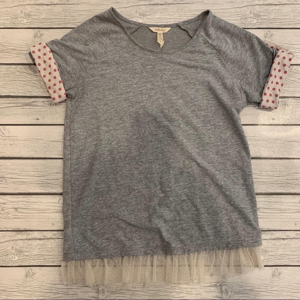 Matilda Jane size medium t shirt with ruffle